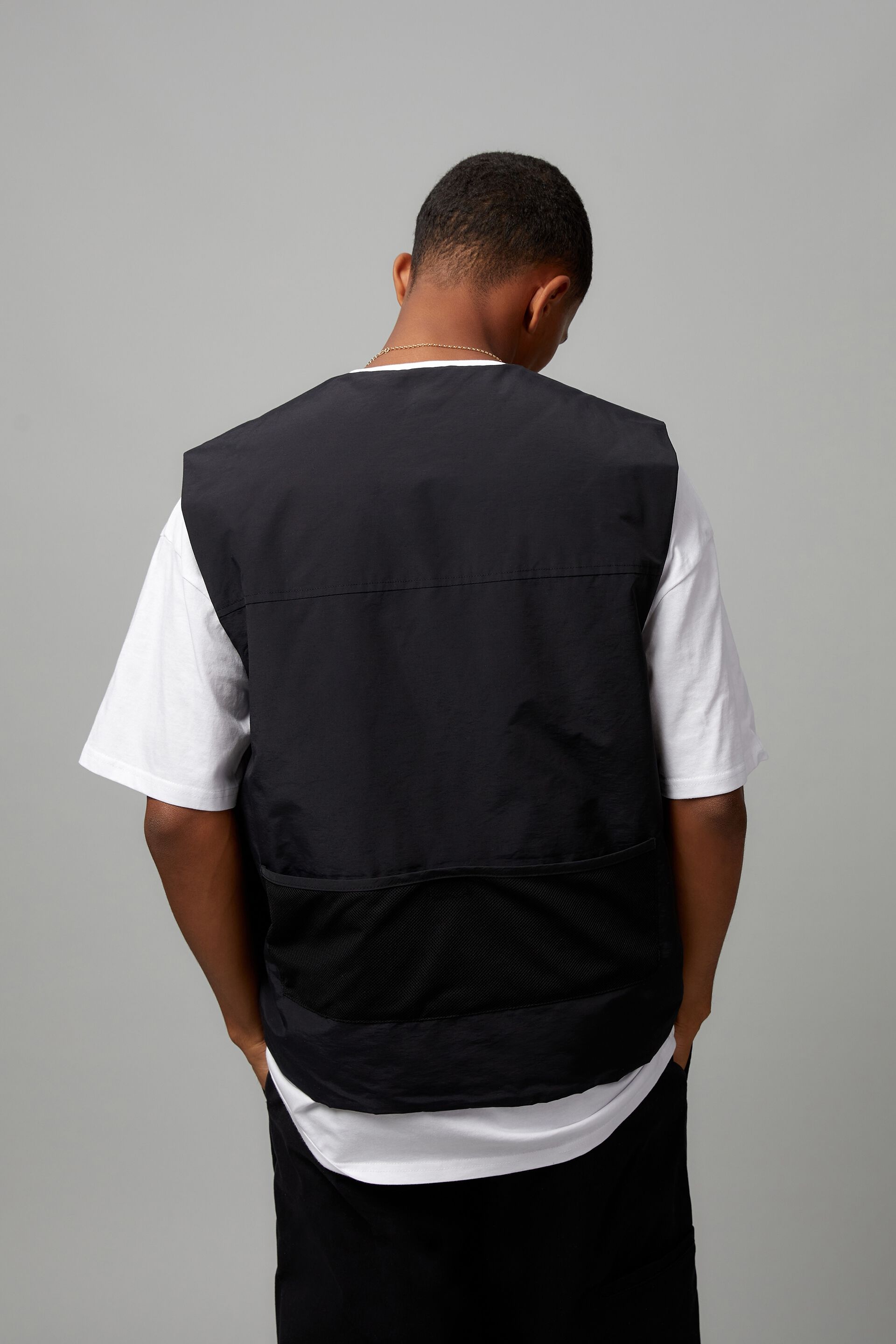 ASOS DESIGN utility vest in black  ASOS